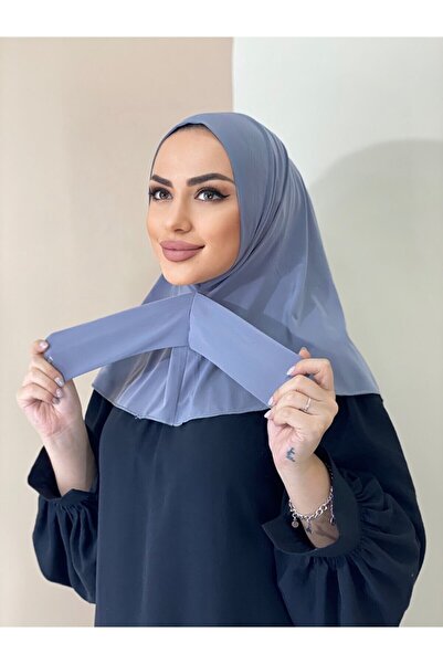 erasra class Готовий шарф-хустка з застібкою, сірий колір