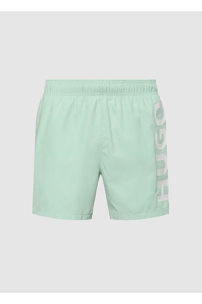 Green hugo boss swim shorts best sale
