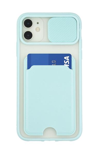 mooodcase Iphone 12 Kamera Koruma Sürgülü Kapaklı Ve Kartlıklı Telefon Kılıfı Mchzr