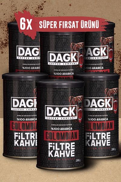 Dagk Colombian Filter Coffee 6x200g Super Deal Product