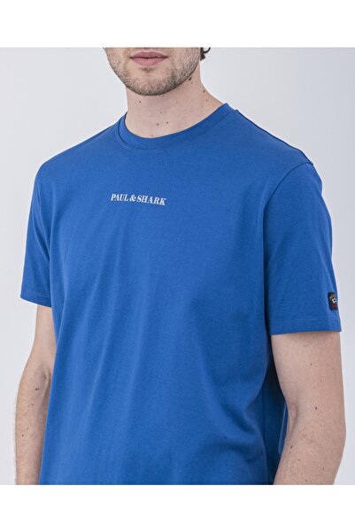 PAUL&SHARK Ανδρικό πλεκτό μπλουζάκι C.w. Βαμβάκι