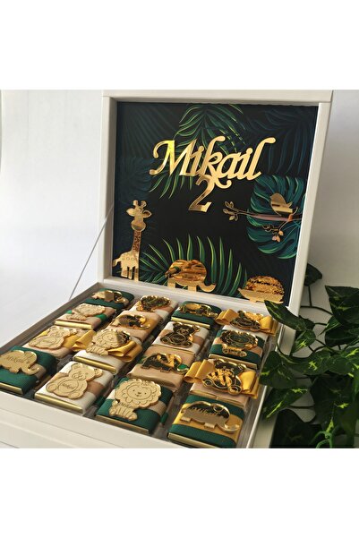 miradizayn Bebek Çikolatası, Bebek Hediyelik, Erkek Bebek Çikolatası Safari M...