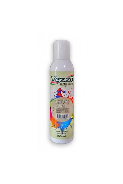 Vezzo Metalik Yenilebilir Sprey Gıda Boyası Sedef 250 Ml
