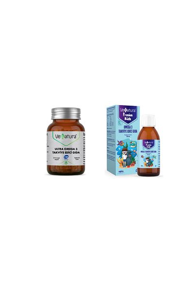 VeNatura Ultra Omega3 30 Capsules + Premium Omega 3 for Children 150 ml