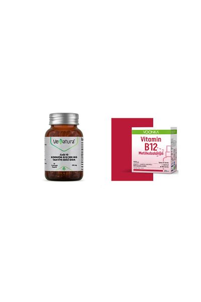 VeNatura Coenzyme Q10 200 Mg 30 Soft Capsules + B12 Methylcobalamin 20 ml