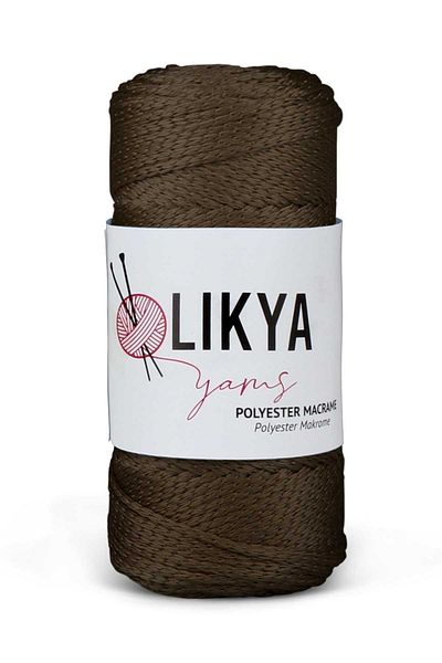 Likya Polyester Macrame Thread Dark Brown Number 3|100gr|