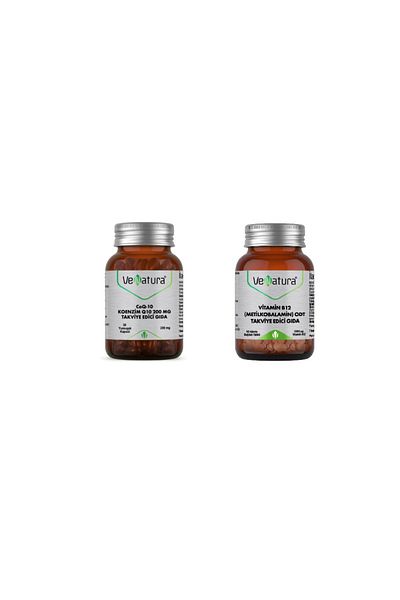 VeNatura Coenzyme Q10 and B12 Methylcobalamin - 30 Soft Capsules + 30 Tablets