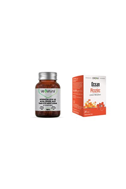 VeNatura Koenzim Q10, Alfa Lipoik Asit 60 Kapsül + Çinko(zinc) 15 Mg 30 Tablet