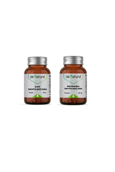 VeNatura Resveratrol 250 Mg 30 Capsules + 5 Htp 30 Capsules