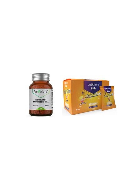 VeNatura Resveratrol 250 Mg 30 Capsules + C 30 Sachet For Children