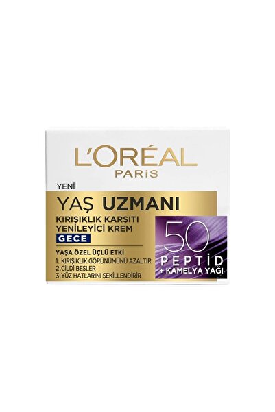 L'Oreal Paris Loreal Paris Yaş Uzmanı Kırışıklık Karşıtı Yenileyici Gece Krem...