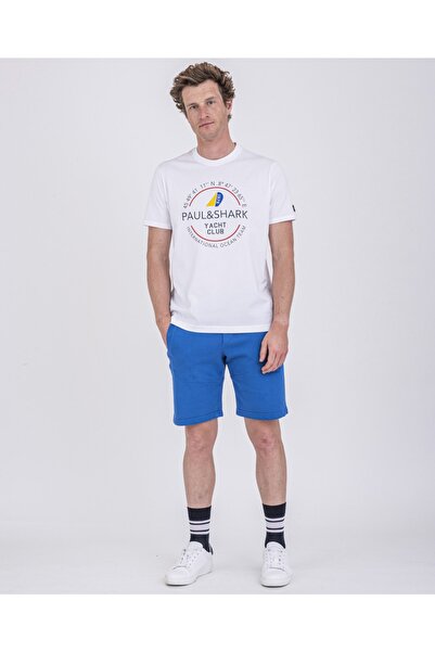 PAUL&SHARK Ανδρικό πλεκτό μπλουζάκι C.w. Βαμβάκι