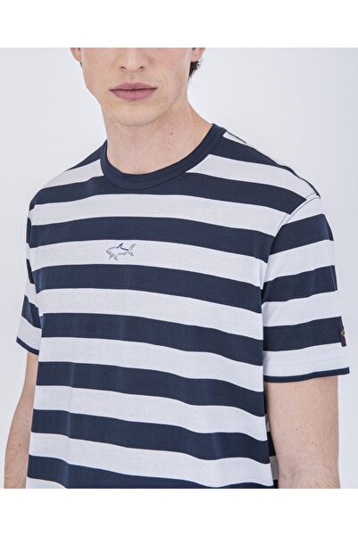 PAUL&SHARK Ανδρικό πλεκτό μπλουζάκι C.w. Βαμβάκι