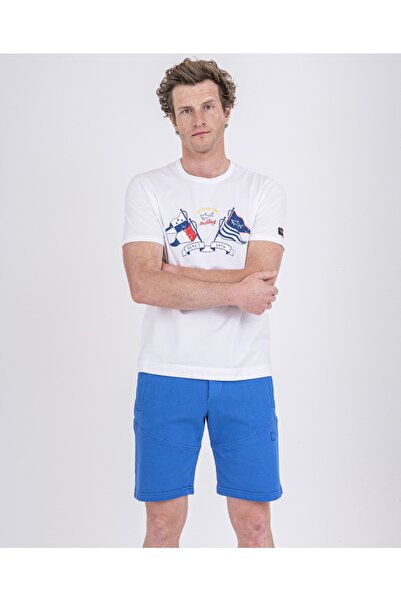 PAUL&SHARK Ανδρικό πλεκτό μπλουζάκι C.w. Βαμβάκι