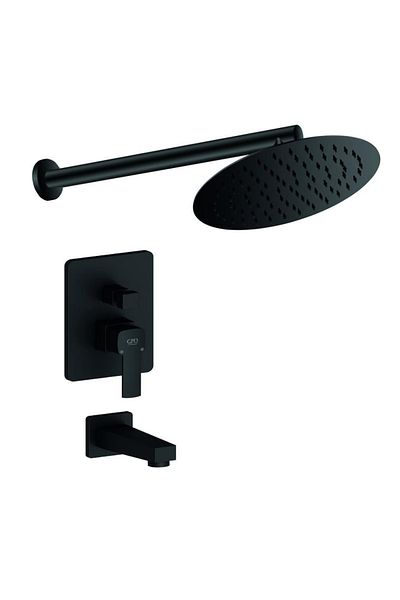 GPD Mab160-s Built-in Shower Set Pedra Black Ads30-s