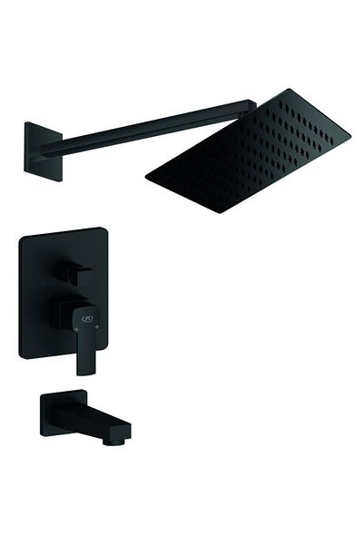 GPD Mab160-s Built-in Shower Set Pedra Black Ads29-s