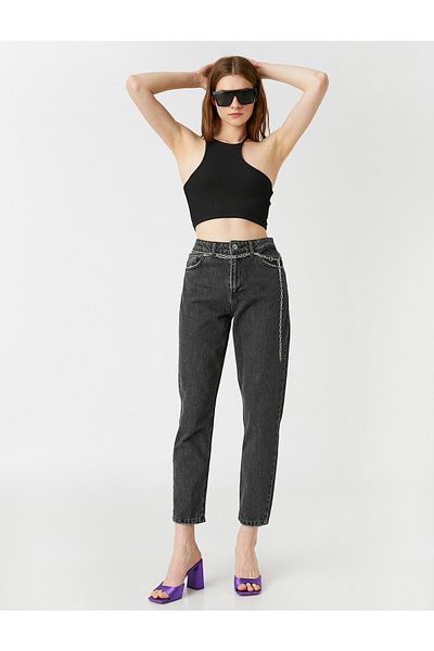 Koton Relaxed Fit Skinny Jeans - Mom Jean