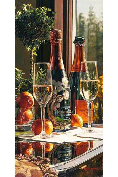 Genel Markalar Elma Sirkesi Çerçeveli 60x75 Sayılarla Boyama Hobi Seti