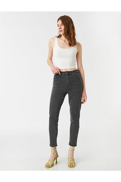 Koton Blugi skinny cu croială relaxată - Mom Jean