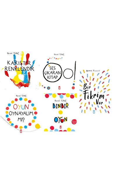 Timaş Çocuk Hediyeli Herve Tullet Karıştır Renklendir Ses Çıkaran Kitap Oyun ...