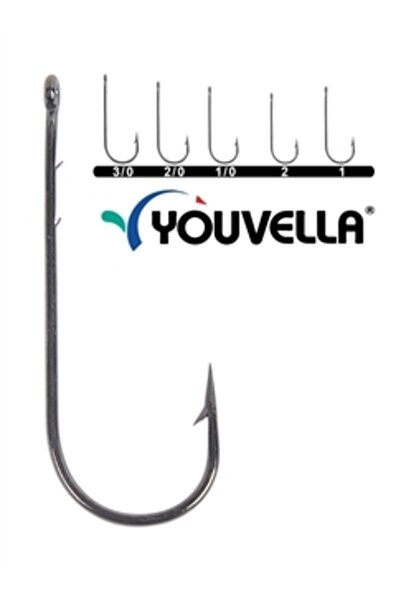 YOUVELLA 1280 100 Lü Kutu Siyah Nikel Olta Iğnesi