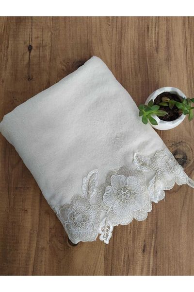 Çeyiz Bahçesi Rosehenge Cream Velvet Πετσέτα σε 3 μεγέθη 50&90