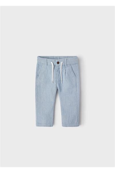MAYORAL Erkek Bebek Çizgili Keten Pantolon