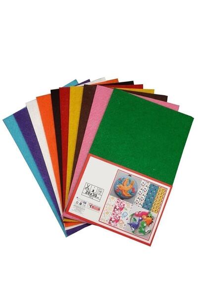 HOBBYRONS Renkli Keçe 10 Renk 20x30 Cm