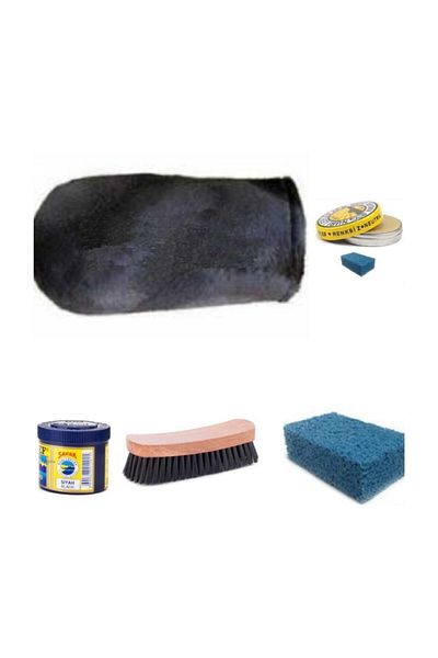 Nuri Leflef 6 Piece Shoe Care Paint Set Polishing Brush