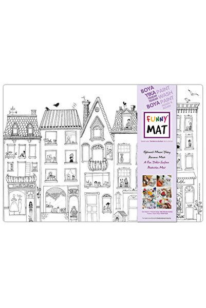 Akademi Çocuk Funny Mat Çatıdaki Leylek (küçük Boy) 33,5x48cm