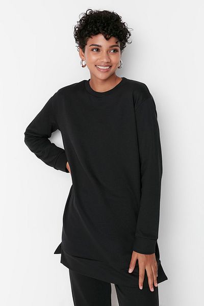 Trendyol Modest Sweatsuit-Set - Schwarz - Regular Fit