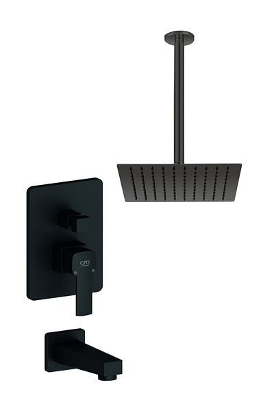 GPD Mab160-s Built-in Shower Set Pedra Black Ads19-s