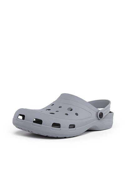 BUCKHEAD Παντόφλες-πέδιλα Copacabana Unisex Γκρι Μαύρη Ορθοπεδική Σόλα