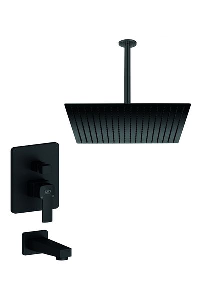 GPD Mab160-s Built-in Shower Set Pedra Black Ads23-s