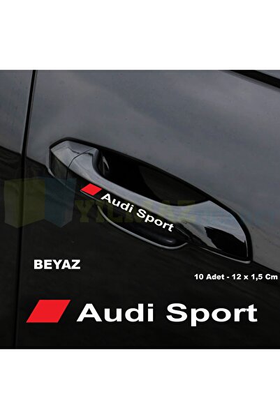 yılmazetic Audi Sport Logo Ayna Jant Kapı Kolu Oto Sticker Yapıştırma Araba E...