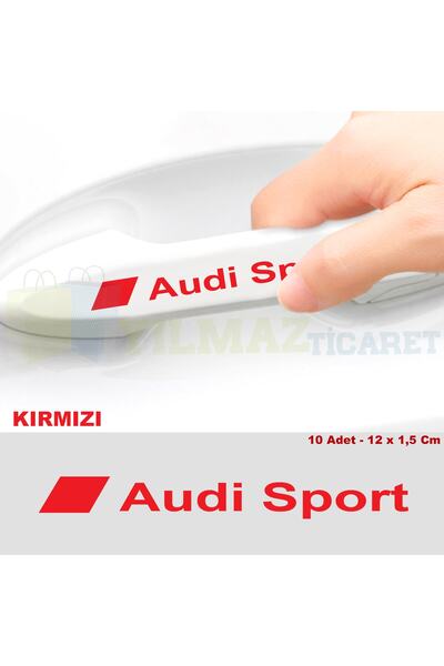 yılmazetic Audi Sport Logo Ayna Jant Kapı Kolu Oto Sticker Yapıştırma Araba E...