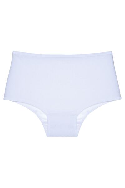 Imoda Kadın Siyah Beyaz Kırmızı 5li Paket Yüksek Bel Külot