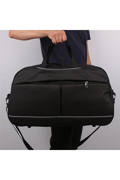 Bagacar 60x35x24 Cm Geantă Unisex Negru Fabrică Plajă Sport și Călătorie