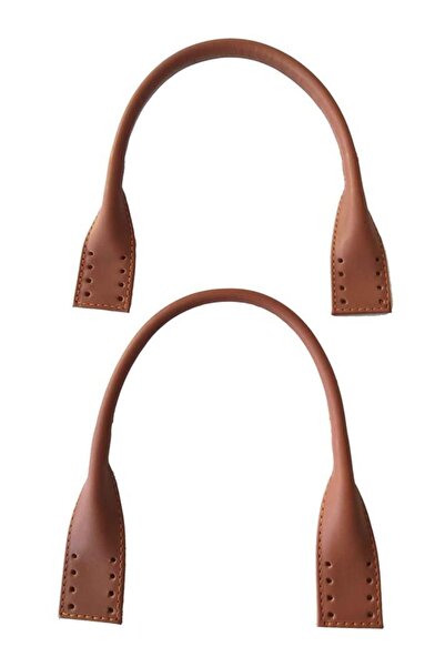 angel çanta aksesuar مقبض حقيبة نموذج البجع القصير من الجلد الحقيقي بلون أسمر