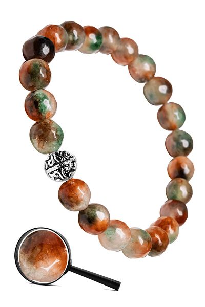 Tesbih Atölyesi Natural Colored Silver Apparatus Faceted Quartz Stone - Bracelet