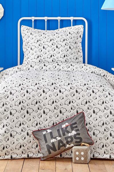 PEANUTS By Karaca Home Snoopy Lazy Days Tek Kişilik Yatak Örtüsü Set