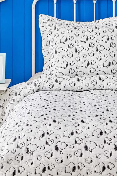 PEANUTS By Karaca Home Snoopy Lazy Days Tek Kişilik Yatak Örtüsü Set
