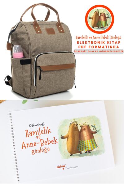 Sahra Bebek Bakım Sırt Çantası Ve Hamilelik Ve Anne-bebek Günlüğü Elektronik ...