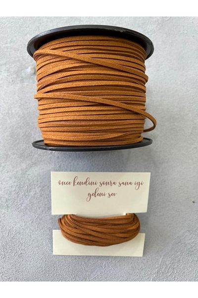 Meyofficial Brown Suede Tying Rope 5 mt