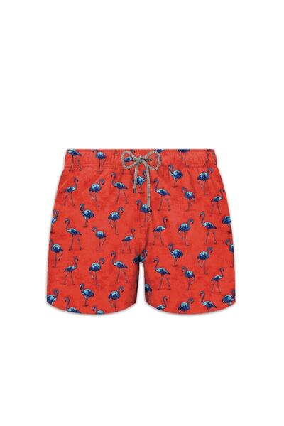 John Frank Flamingo Red Erkek Çocuk Mayo Şort