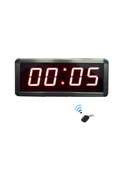 TEKNOMERKEZ Kumandalı Kronometre Sn&dk Sayıcı Kasa: 12x27 cm