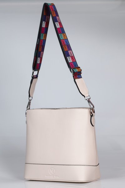 HNB ÇANTA Women's Beige Crossbody Shoulder Bag Mv016