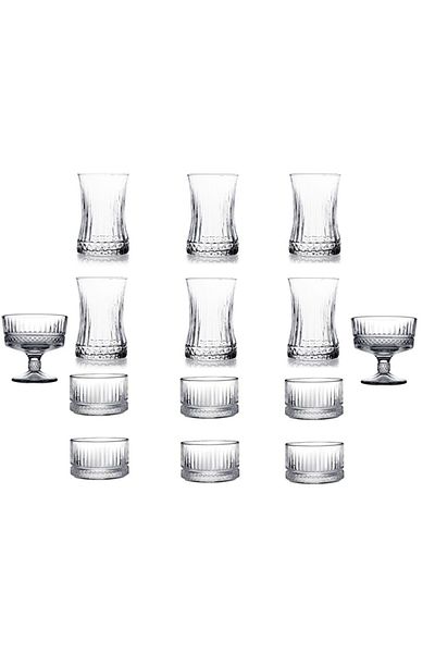 Paşabahçe 14 Piece Elysia Tea Set
