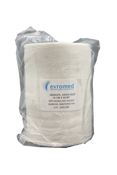 evromed Hıdrofıl Sargı Bezı 15cm X 50 Mt