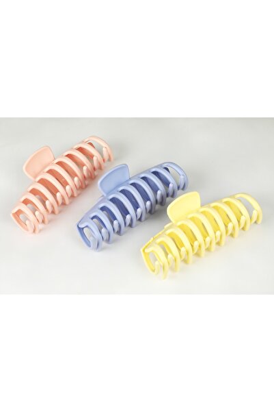 MAKSESUAR Ženski set od 3 velike šarene kopče sa zatvaračima